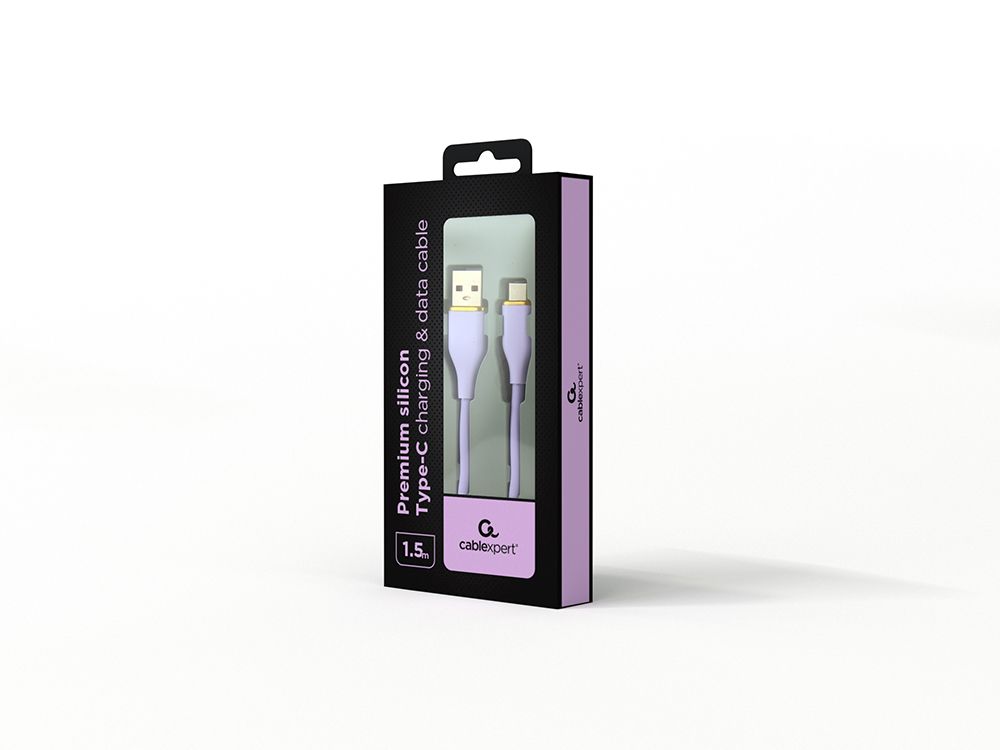 Кабель USB 2.0 A-тато/C-тато, 1.5 м, преміум, 2.1 А Cablexpert — фото 2