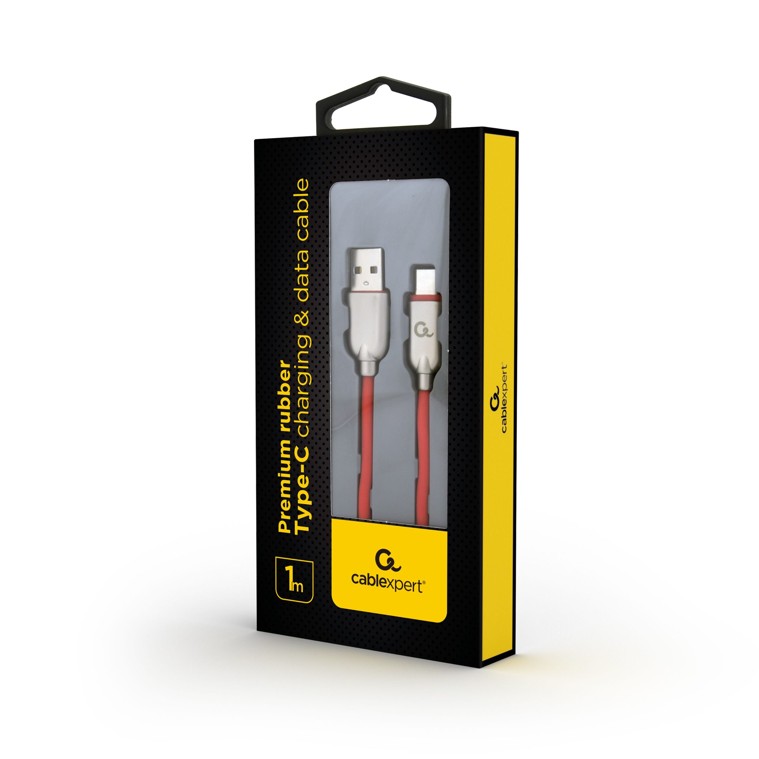 Кабель USB 2.0 A-тато/C-тато, 1 м, преміум, 2.1 А Cablexpert — фото 2