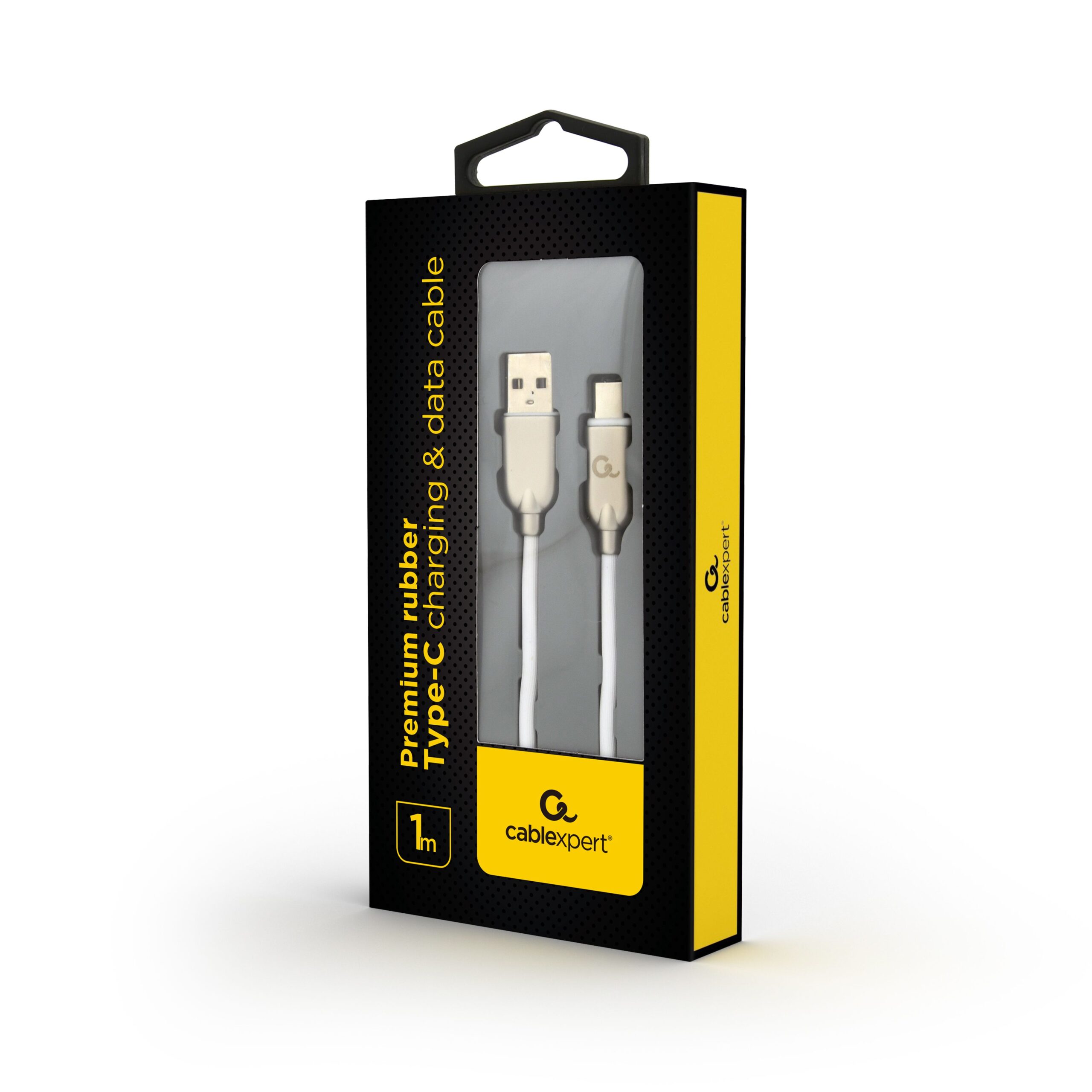 Кабель USB 2.0 A-тато/C-тато, 1 м, преміум, 2.1 А Cablexpert — фото 2