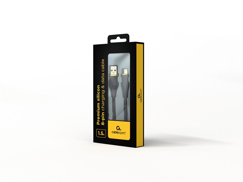 Кабель USB 2.0 А-тато/Lightning, 1.5 м, преміум, 2.1 А Cablexpert — фото 2