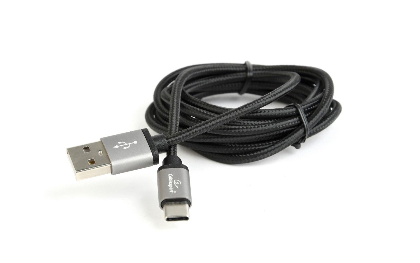 Кабель USB 2.0, A-тато/Lightning, 1.8 м, з обплетенням та металевими — фото 2