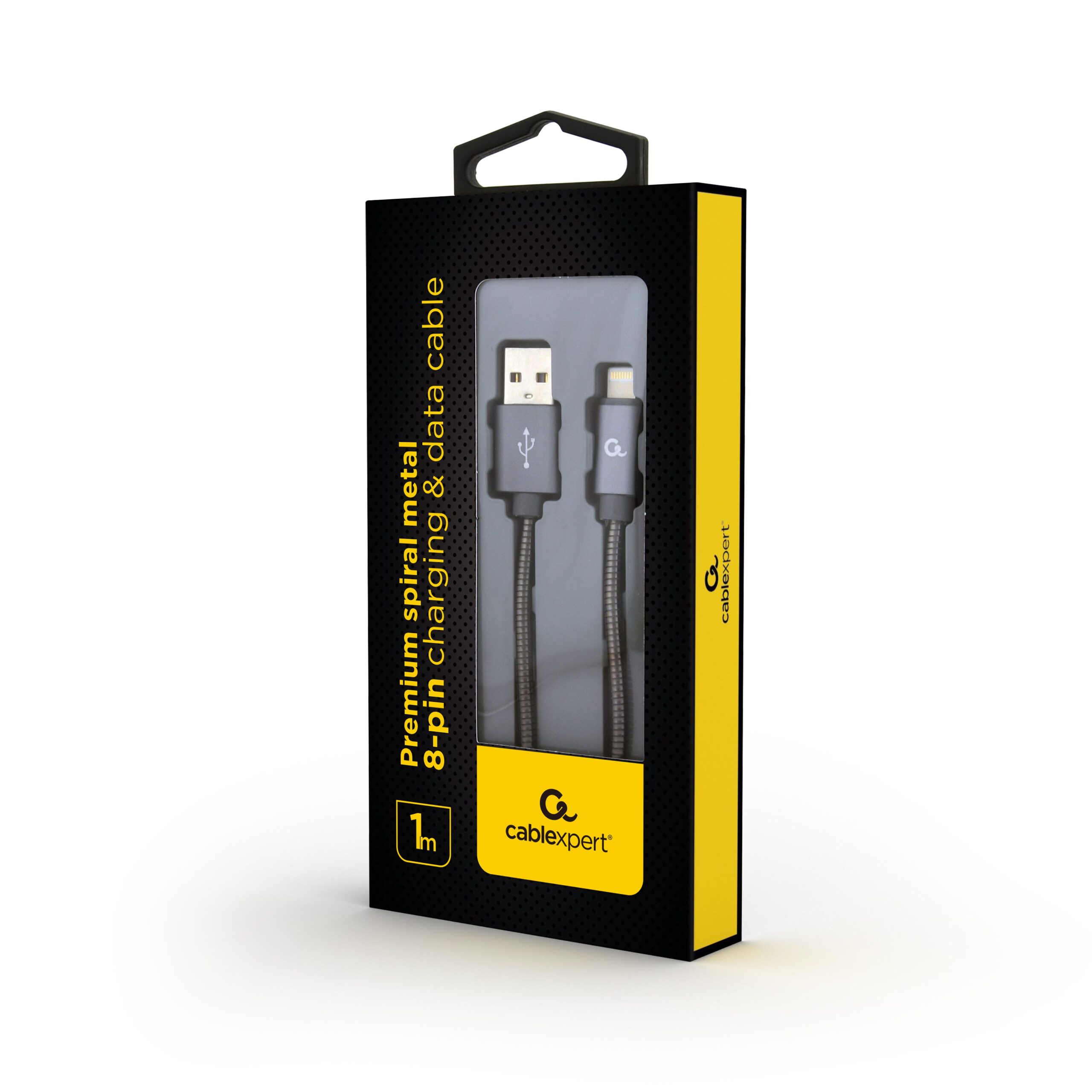 Кабель USB 2.0 А-тато/Lightning, 1 м, преміум, 2.1 А Cablexpert — фото 2