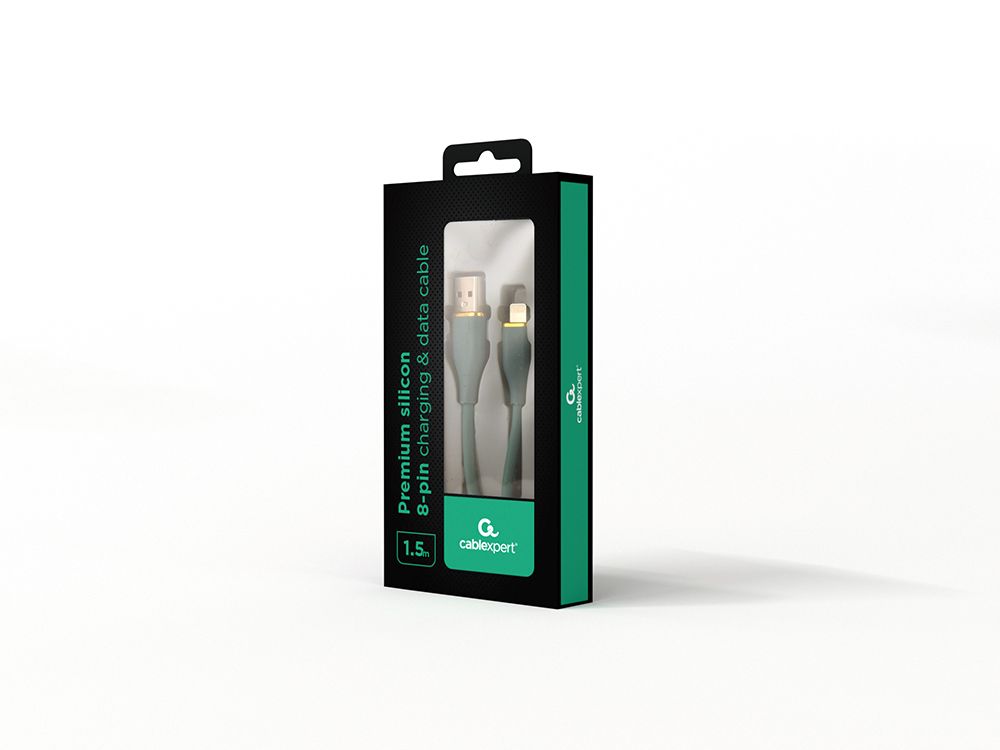 Кабель USB 2.0 А-тато/Lightning, 1,5 м, преміум, 2.1 А Cablexpert — фото 2