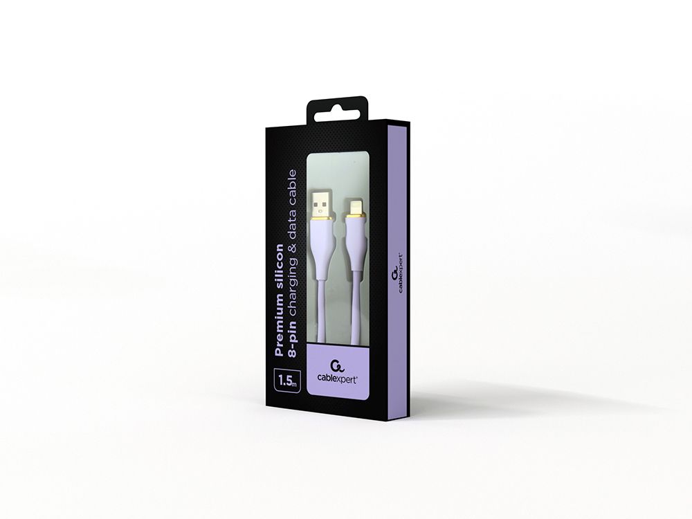Кабель USB 2.0 А-тато/Lightning, 1,5 м, преміум, 2.1 А Cablexpert — фото 2
