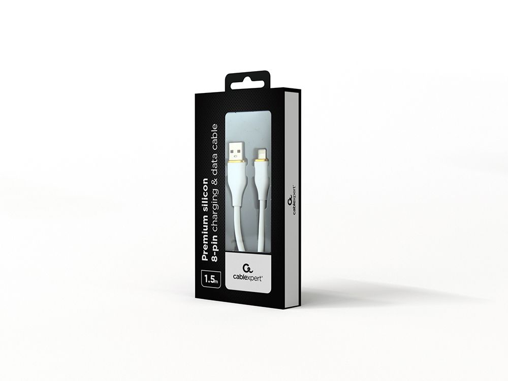Кабель USB 2.0 А-тато/Lightning, 1,5 м, преміум, 2.1 А Cablexpert — фото 2