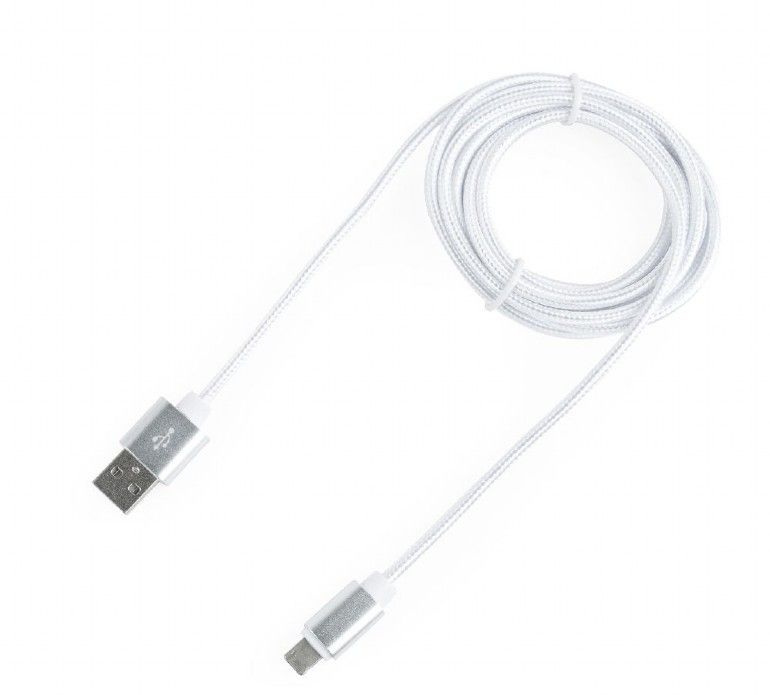 Кабель USB 2.0, A-тато/Lightning+microUSB, 1.8 м, з обплетенням та — фото 2