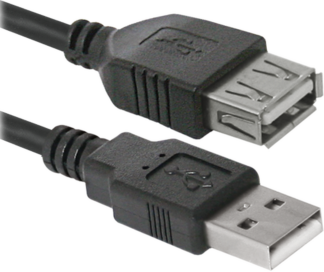 Удлинитель USB 2.0 AM/AF Defender USB02-10, 3 м