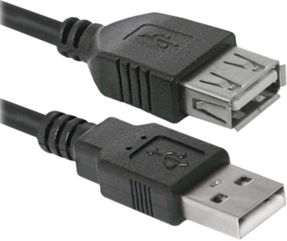 Кабель USB 2.0 AM/AF Defender USB02-10, 3 м
