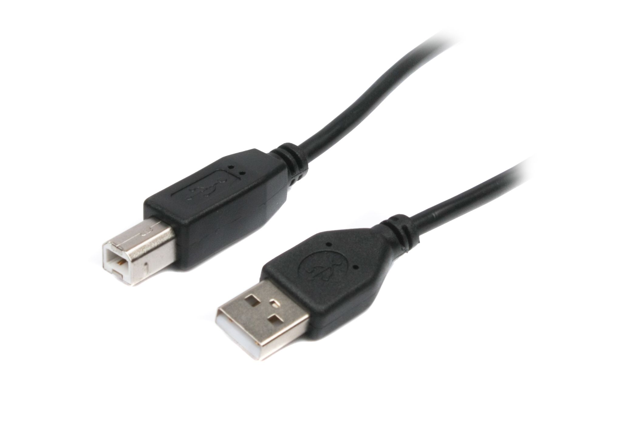 Кабель USB 2.0 AM/BM 1.8 м, чорний Maxxter U-Ambm-6