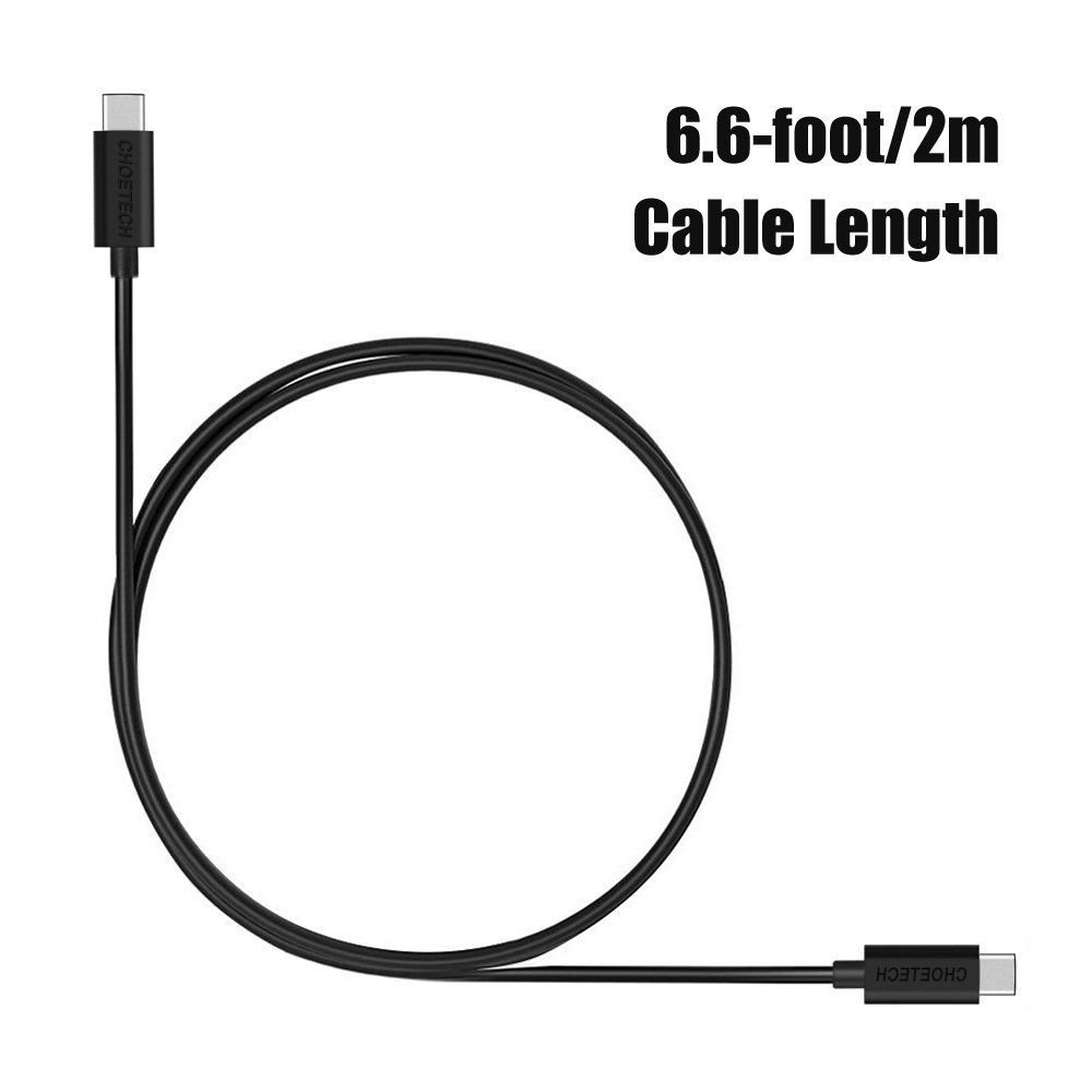 Кабель USB 2.0, C-тато/C-тато, 2 м, преміум Choetech CC0003 — фото 5