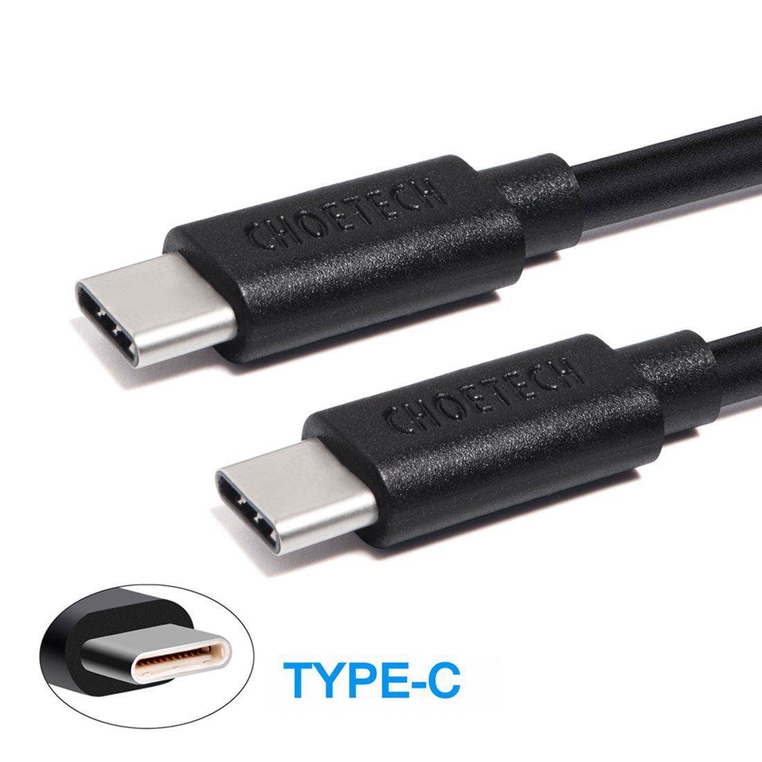 Кабель USB 2.0 C-тато/C-тато, 3 м, преміум Choetech CC0004 — фото 4