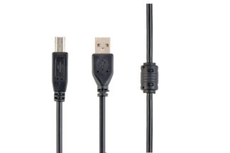 Кабель USB 2.0, ферит, A-тато/B-тато, 1.5 м, коробка Cablexpert