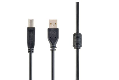 Кабель USB 2.0, ферит, A-тато/B-тато, 3 м, коробка Cablexpert