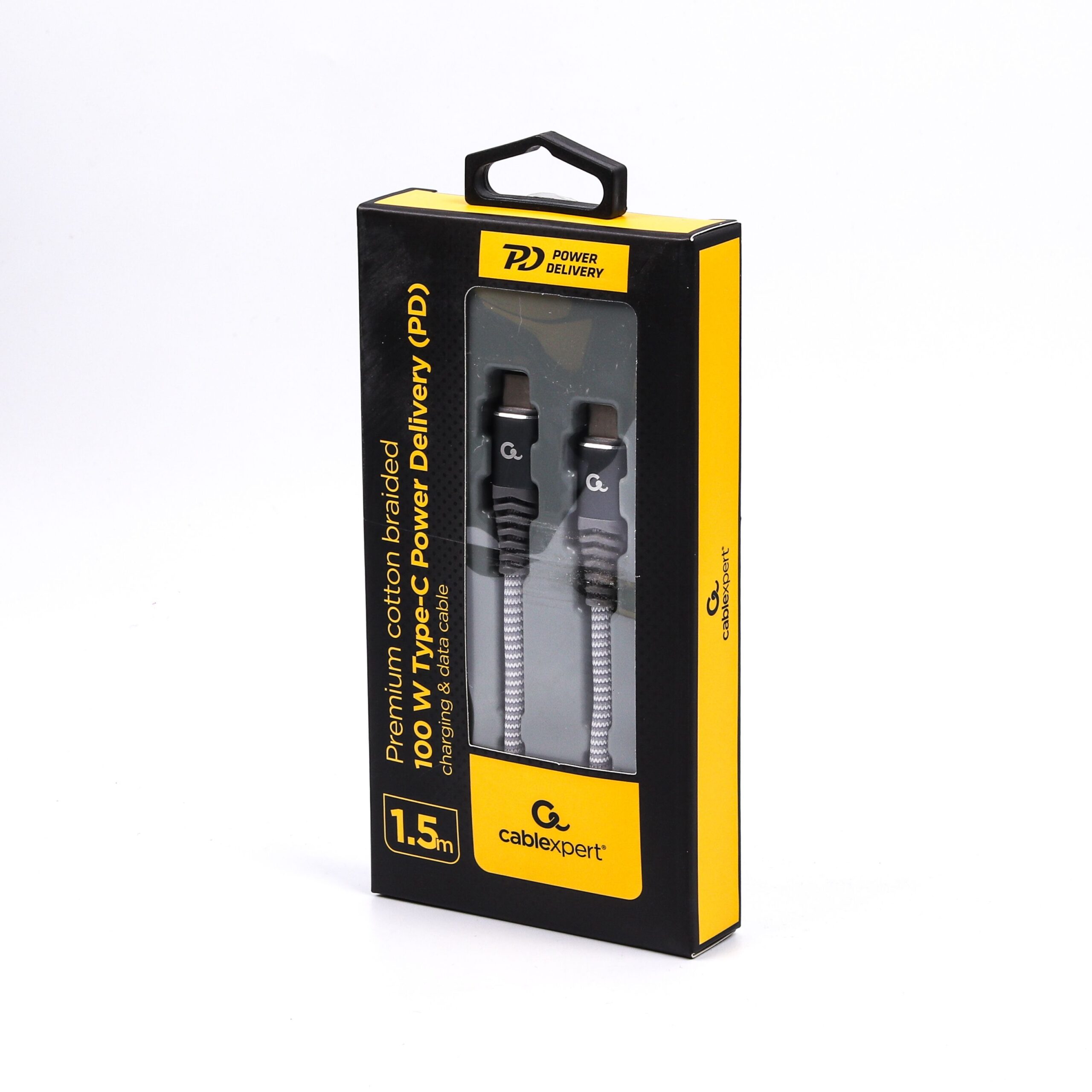 Кабель USB 2.0 Power Delivery (PD) 100 Вт, C-тато/C-тато, 1.5 м — фото 2