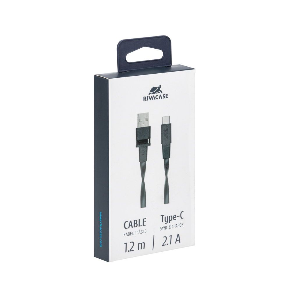 Кабель USB 2.0 Type-C/USB-2.0,, 1.2 м, чорний Rivacase PS6002 BK12 — фото 8