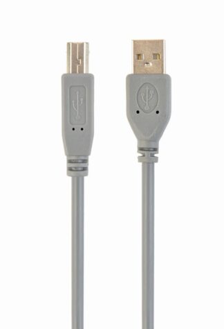 Кабель USB2.0 A-тато/B-тато, сірий, 1.8 м, преміум Cablexpert