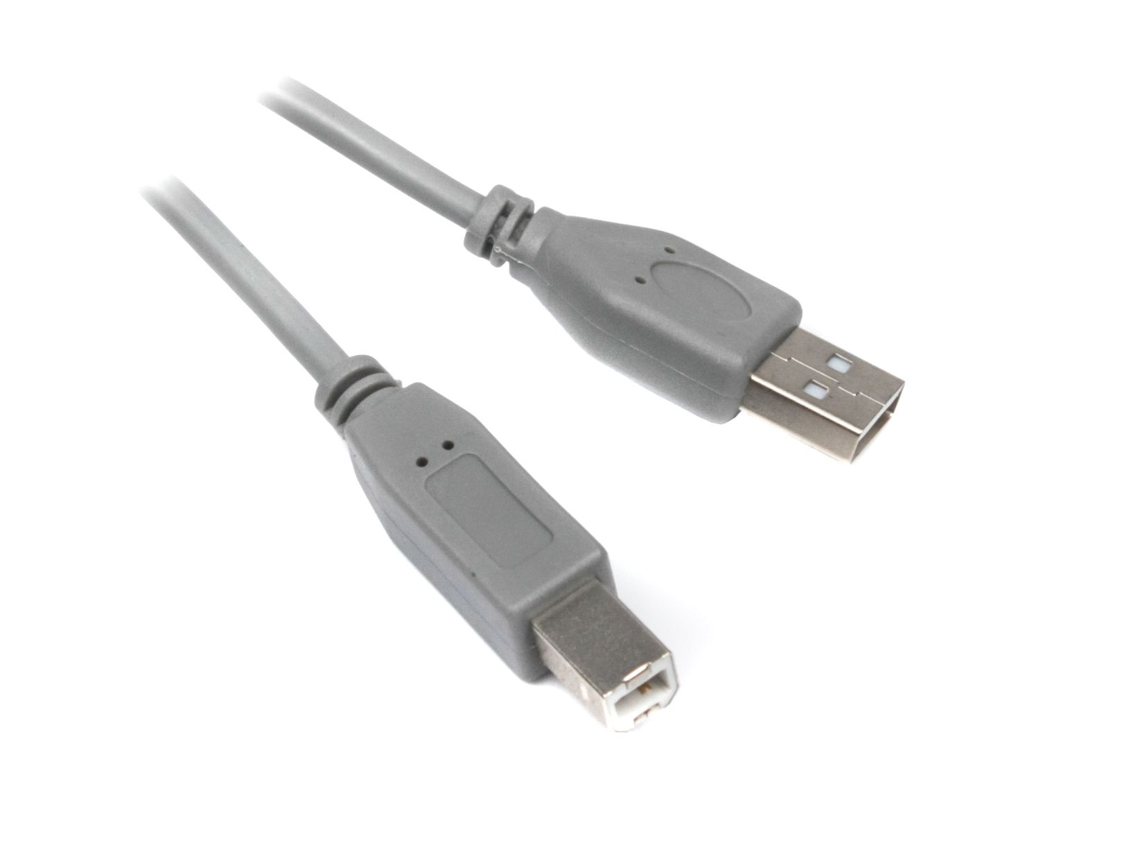 Кабель USB2.0 AM/BM 1.8 м, сірий Maxxter U-Ambm-6G