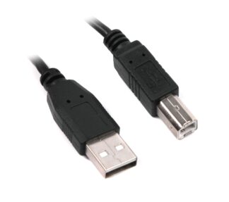 Кабель USB2.0 AM/BM, 4.5 м, чорний Maxxter U-Ambm-15
