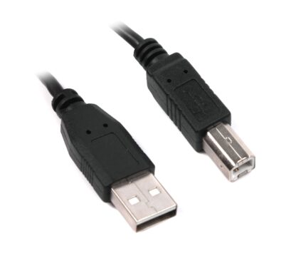 Кабель USB2.0 AM/BM, 4.5 м, чорний Maxxter U-Ambm-15