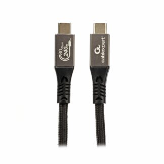 Кабель USB4 2.0 80Gbps, 240W(48V5A), 16K60Hz, C-тато/C-тато, 1 м