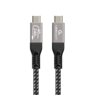 Кабель USB4 40Gbps, 240W(48V5A), 8K60Hz, C-тато/C-тато, 0,5 м