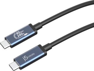 Кабель USB4 40Gbps, 240W(48V5A), 8K60Hz, C-тато/C-тато, 0,8 м