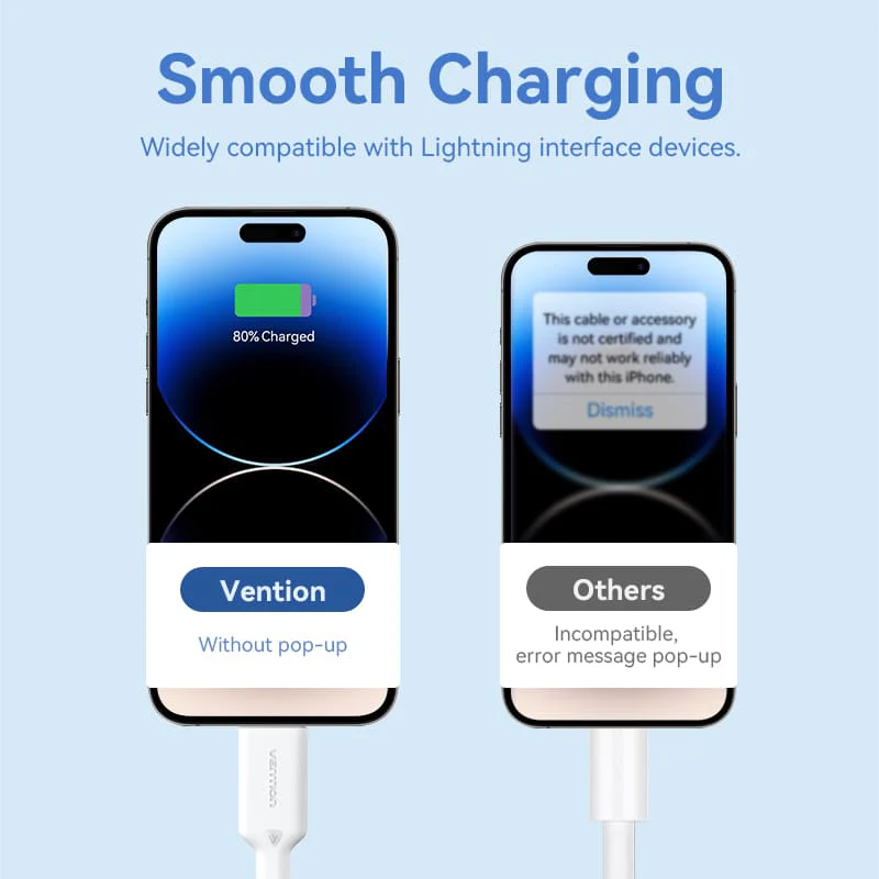 Кабель Vention USB Type-A to Lightning для iPhone — фото 6