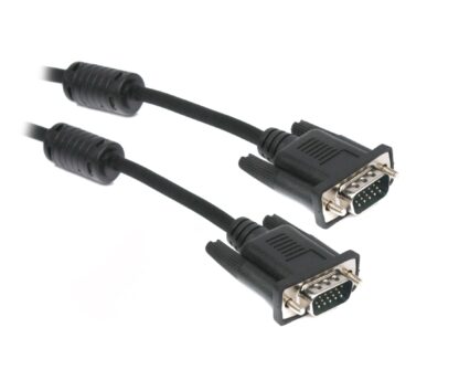 Кабель VGA, 3+4C HD15M, подвійне екранування, 2 ферити, 3 м Maxxter