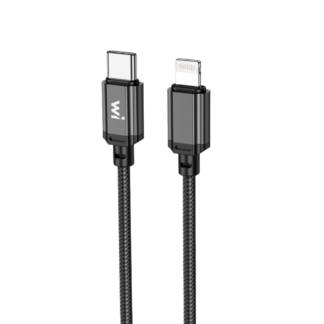 Кабель Wibrand Cobra для iPhone 1 м Black