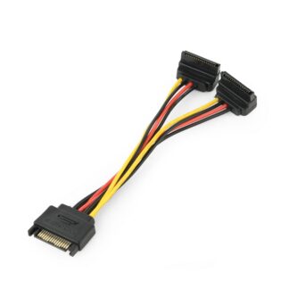 Кабель живлення Sata подвійний 0.15 м Cablexpert CC-Satam2F-02