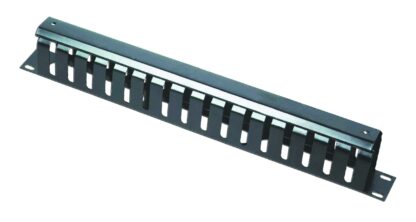 Кабельний органайзер 1U 19" з металевою кришкою Cablexpert 19C-CM2
