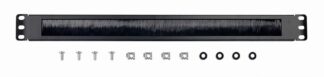 Кабельний органайзер 1U 19" з щіткою посередині Cablexpert