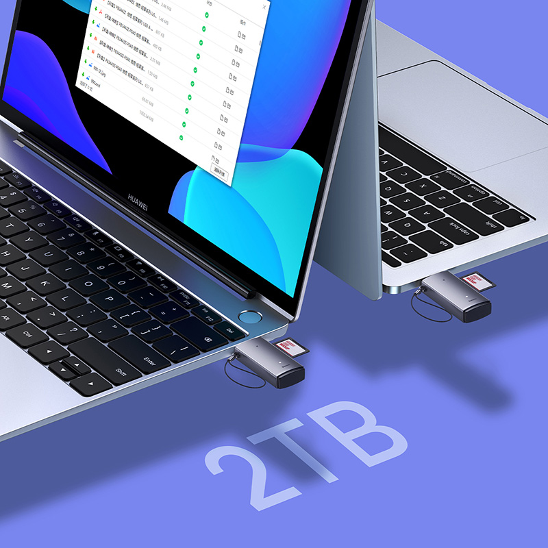 Кардрідер Baseus Lite Series USB-A to SD/TF Card Reader Grey — фото 10