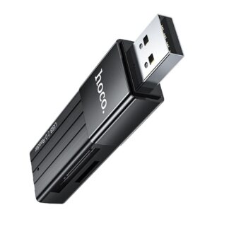 Кардрідер HOCO HB20 Mindful 2-in-1card reader(USB2.0) Black