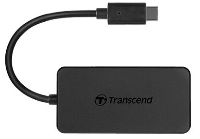 Кардридер Type-C TRANSCEND HUB 4 порти