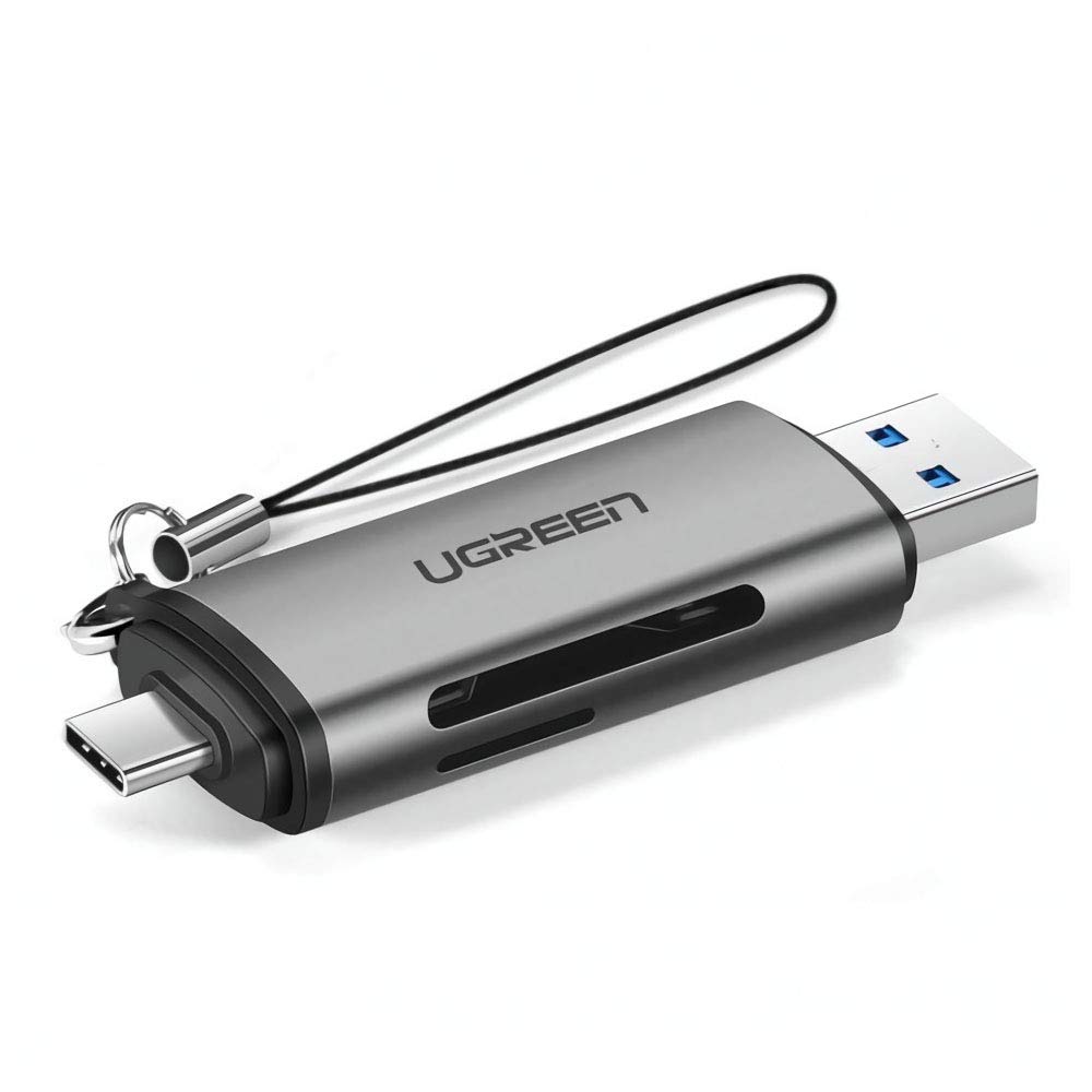 Кардрідер UGREEN CM185 USB-C/USB-A для карт пам'яті