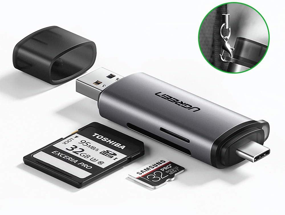 Кардрідер UGREEN CM185 USB-C/USB-A для карт пам'яті — фото 4