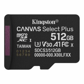 Карта пам'яті microSDXC (UHS-1 U3) Kingston Canvas Select Plus Gen3 512Gb 10 А1 V30 (R-150MB/s)