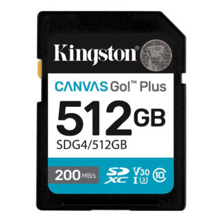 Карта памяти Sdxc Kingston Canvas Go! Plus 512 Гб (200 МБ/с)