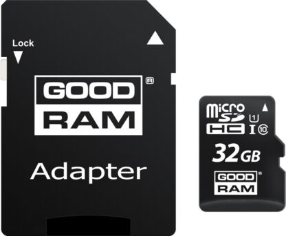 Картка пам'яті GOODRAM microSDHC 32GB Class 10 UHS I + адаптер