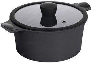 Каструля RINGEL Zitrone Black 24 см з кришкою