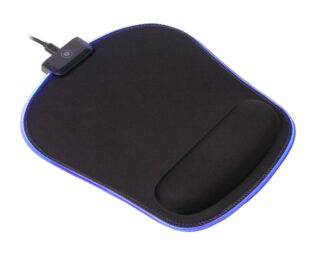 Килимок ергономічній, прогумований, з RGB-підсвіткою Maxxter