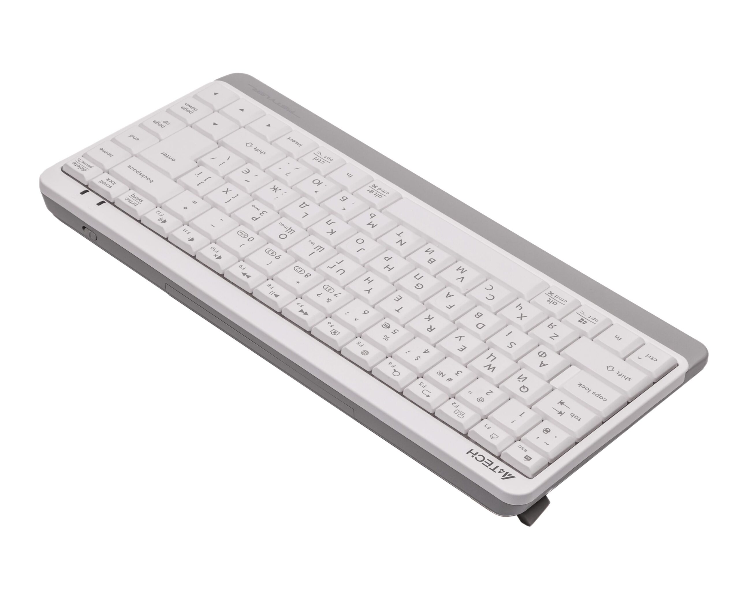 Клавіатура бездротова Fstyler, Bluetooth / 2.4 ГГц, білий A4Tech FBK11 — фото 3