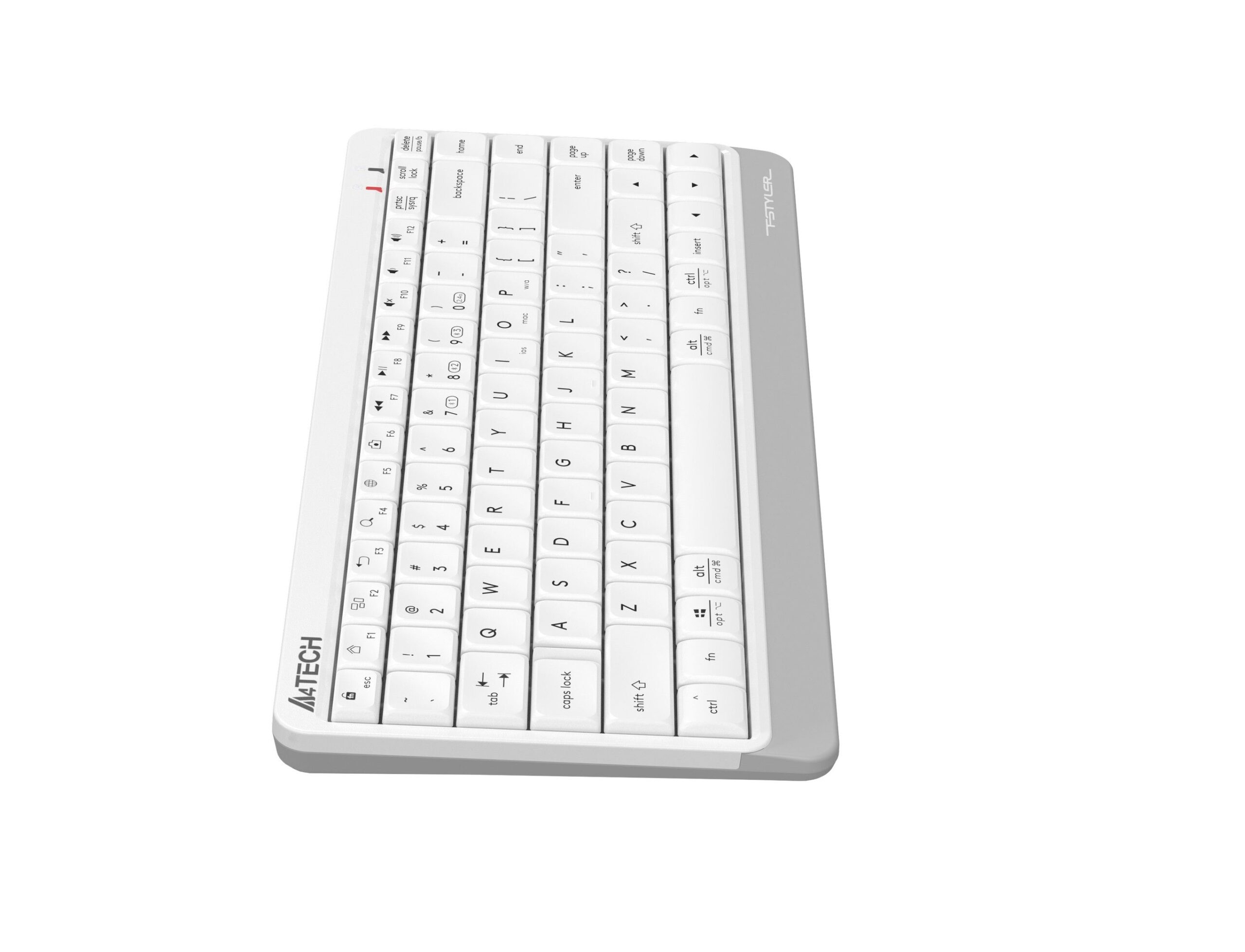 Клавіатура бездротова Fstyler, Bluetooth / 2.4 ГГц, білий A4Tech FBK11 — фото 5