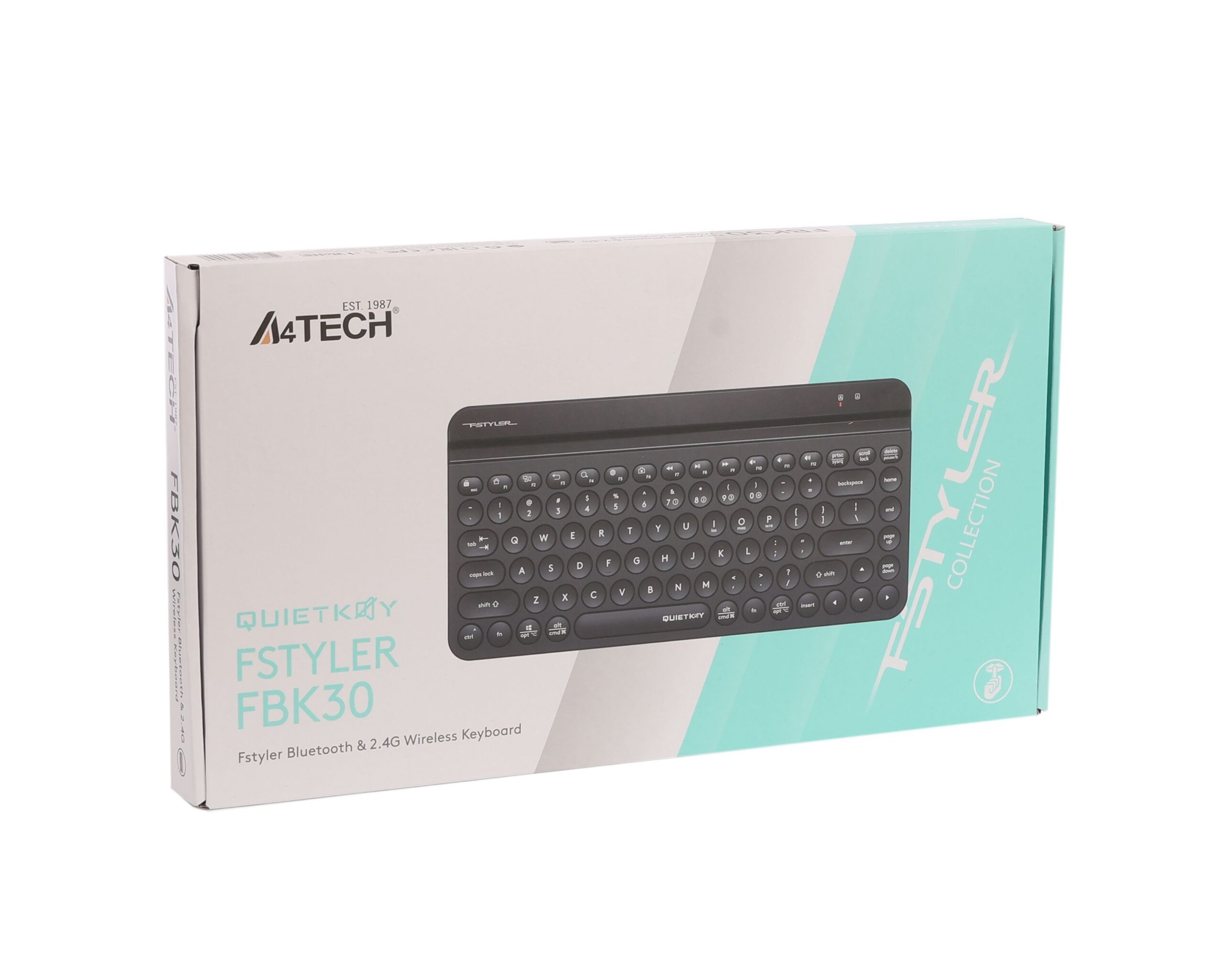Клавіатура бездротова Fstyler, Bluetooth / 2.4 ГГц, чорний A4Tech — фото 7