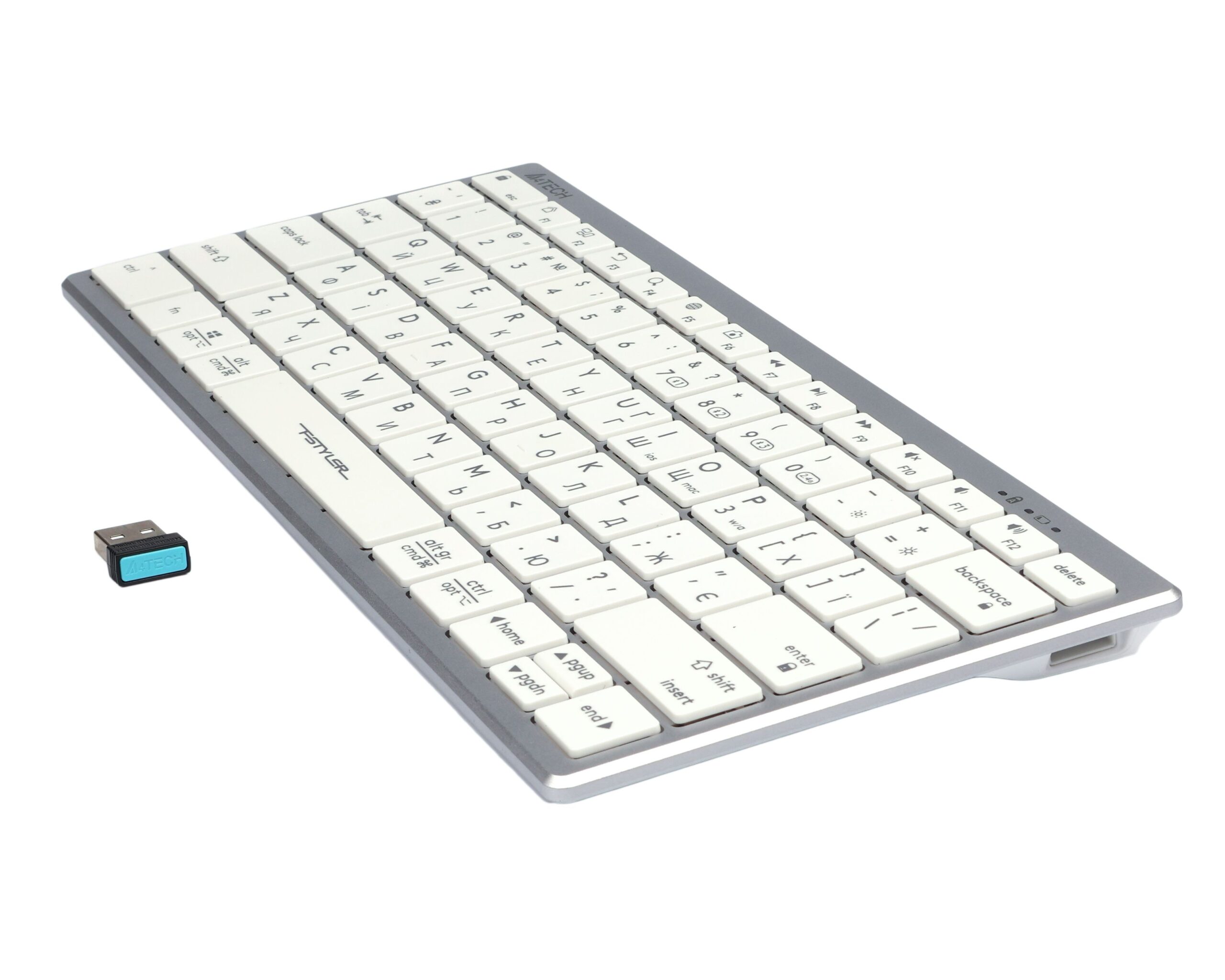 Клавіатура бездротова з ножичним перемикачем Fstyler, Bluetooth / 2.4 — фото 5