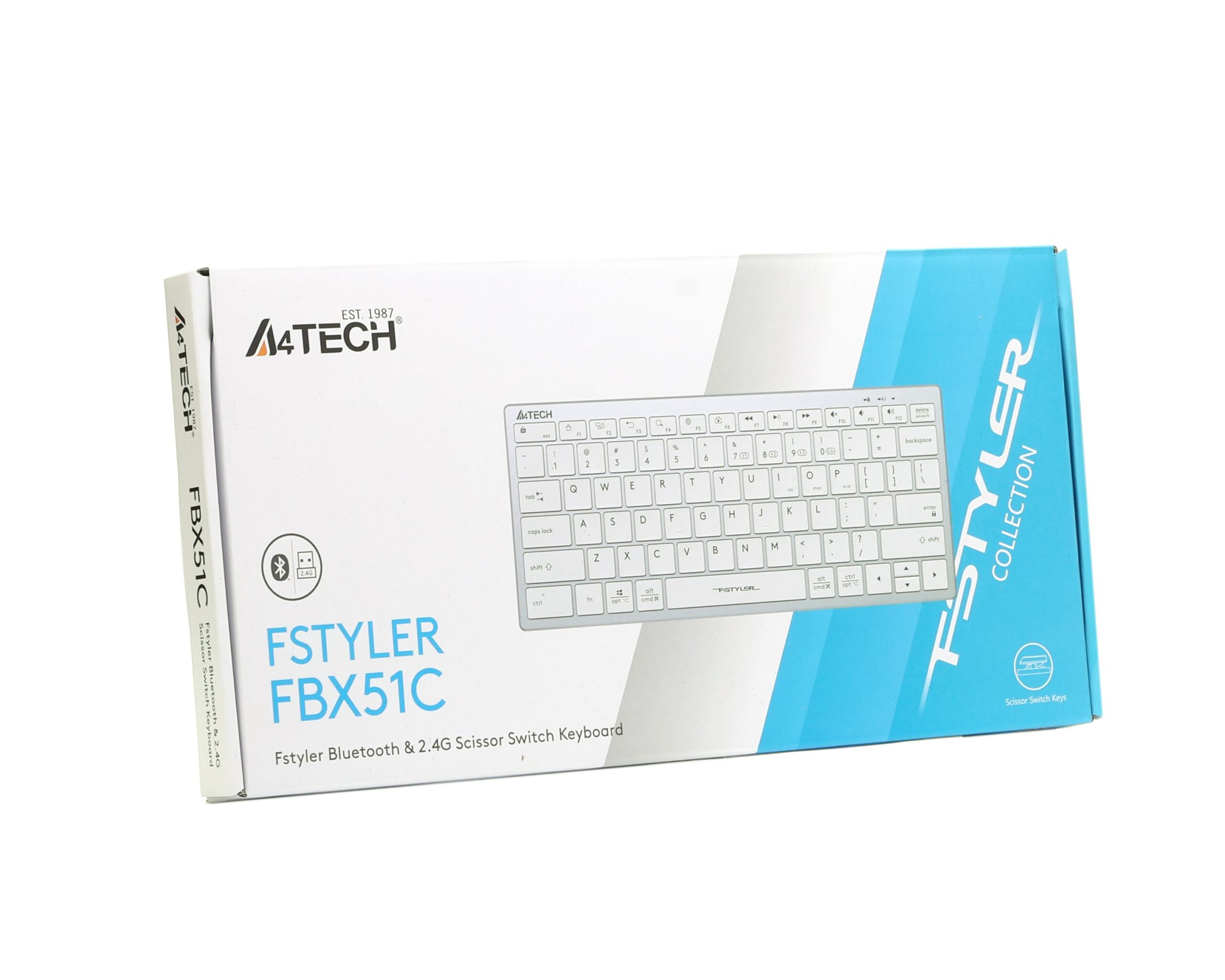 Клавіатура бездротова з ножичним перемикачем Fstyler, Bluetooth / 2.4 — фото 8