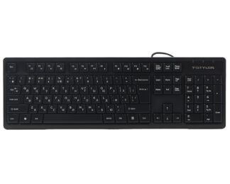 Клавіатура дротова Fstyler, вологозахист, USB A4Tech FKS12 чорний