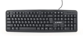 Клавіатура дротова, USB, українська, чорний колір Gembird KB-U-103-UA