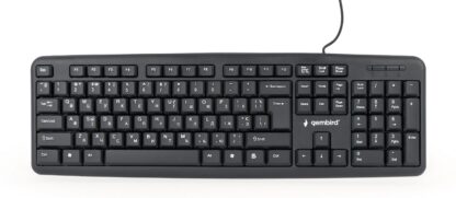 Проводная клавиатура, USB, украинская раскладка, черный цвет Gembird KB-U-103-UA